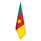 Kamerun Bayrak - Ofis-makam-toplantı Odaları - Saçaklı Makam Bayrağı