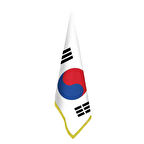 Güney Kore Bayrağı - Ofis-makam-toplantı Odaları - Saçaklı Makam Bayrağı