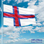 Faroe Bayrağı - 100x150 Cm (1 Metre X 1,5 Metre) - Raşel Kumaş