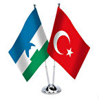 Kabartay-balkar Ve Türkiye - Saten Masa Bayrağı