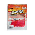 Fujin Baby Worm 5.2 cm Floating LRF Silikonu PinkOrange