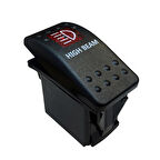 Ayt Projektör Lamba Sembollu Lambalı Işıklı Araç On Off Aç Kapa Anahtar Düğme Oto İçin 12-24 Volt Switch 3 Pinli