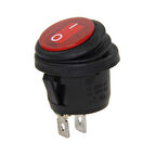 Ayt IC-133W Yuvarlak Işıklı Su Geçirmez 2 Pin On Off Anahtar Aç Kapa Düğme Buton 19x36 mm