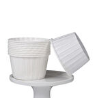 Cupcake/Muffin /Suffle Kek Kapsülü Beyaz 50 Li