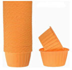 Cupcake/Muffin /Suffle Kek Kapsülü Turuncu 50 Li