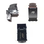 AEMPART  CAM ANAHTARI VOLKSWAGEN TIGUAN GOLF PASSAT YM TEKLİ OKLU KROMLU