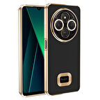 Xiaomi Redmi 14C 4G Kılıf Köşeleri Renkli Şeffaf Kamera Korumalı Silikon Luxury Kapak