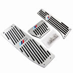 Bmw e87 pedal seti takımı otomotik 3 parça ///M logolu vidalı