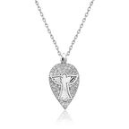 ​925 Ayar Gümüş Melek Damla Kadın Gümüş Kolye