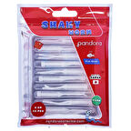 Pandora Shaky Worm 5cm 10 Adet LRF Silikonu White Glow