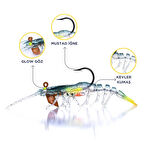 Caretta Sakura Shrimp 7.6cm 6.5gr Silikon Karides Yem E 031