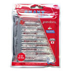 Pandora Shaky Worm 5cm 10 Adet LRF Silikonu Red Berry