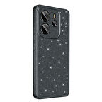 Redmi Note 14 Kılıf Kamera Korumalı Simli Parıltılı Lüks Silikon