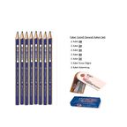 Resim Kalemi Faber Dereceli Kalem Seti Karakalem Seti 5H 4H 3H 2H HB 8'li Set