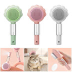 Otomatik Temizlenen Tuşlu Fiskiyeli Evcil Hayvan Fırçası Kedi Köpek Tüy Toplayıcı Tarak