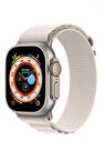 Apple Watch Ultra 49mm Renkli ​​​​KRD-74 Hasır Tokalı Kordon
