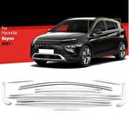 Hyundai bayon cam çerçevesi kenar çıtası krom tamtur