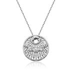 925 Ayar Gümüş Etnik Desenli Kadın Gümüş Kolye