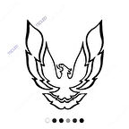 Asil Anka Kuşu Sticker Yapıştırma 17cm