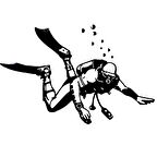 Dalgıç Adam Sticker 15cm