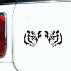 Kaplan Gözü Desen Araba Sticker 2