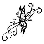 Kelebek Uçan Araba Sticker Oto 2