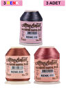 3 Adet Altınbaşak Oya ve Dantel İpi 20 gr - Royaleks - No: 938 - 111 - 119