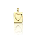 Kalpli Dörtgen Kapaklı Kolye Ucu