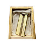 Çelik Depolu Promise Slim Pirinç Çakmak Altın Sarısı