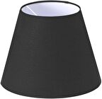 Abajur Başlık Siyah Konik Şapka 25x15x20 Cm Dekoratif Özel Yüksek Kalite Kumaş