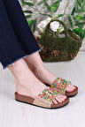 Fort 01908 Pienn Anatomik Esnek Rahat Taşlı Boncuklu Kadın Terlik