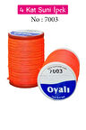 Oyalı 4 Kat Suni İpek İplik İğne Oyası Boncuk İpi Tığ Oyası No:7003