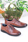 Mehmet Mete 425060 Yumuşak Esnek Rahat Lastik Bağcıklı Hakiki Deri Erkek Ayakkabı