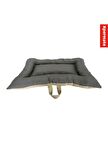 XPERMATE Comfort Köpek Yatağı, Kedi Yatağı, Tüy Tutmayan ve Su İtici Kumaş 55 x 65 cm Antrasit Bej