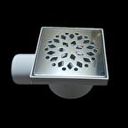 1. KALİTE Kare Yer Süzgeci 10X10 Yandan 50 Çıkışlı Melez Yer Süzgeci