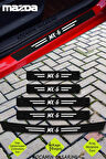 Mazda MX-6 Çiziklere Karşı Dayanıklı Karbon Kapı Bagaj Koruma Seti Sticker Folyo MX-6 Yazılı