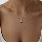 Mini Yeşil Zeytin Kolye