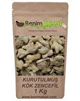 BenimAktar Kurutulmuş Zencefil Kök 1 Kg