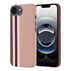 iPhone 16E Kılıf Kablosuz Şarj Özellikli Karbon Fiber Görünümlü Nekst Kapak