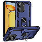 Xiaomi Redmi 13C Kılıf Vega Tank Sert Yüzüklü Standlı Zırh Koruma Kapak