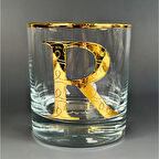 Perlotus R Harfli Gold Altın Yaldızlı Viski Kadeh Bardak Jumbo Serisi