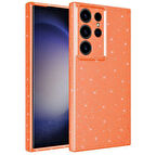 Samsung Galaxy S23 Ultra Kılıf Kamera Korumalı Simli Lüks Koton Kapak Kılıf