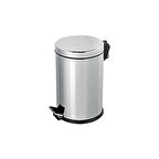 Paslanmaz Çelik Pedallı Çöp Kovası 8 Lt