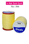 Oyalı 4 Kat Suni İpek İplik İğne Oyası Boncuk İpi Tığ Oyası No:504