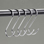 25 Adet Çok Amaçlı S Kanca - Aksesuar Kancası 7.5 cm