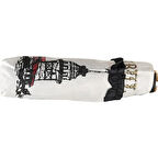 İstanbul Desen Kadın Katlamalı Rüzgar Korumalı İstanbul Şemsiye