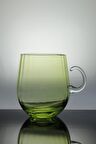 Paşabahçe El İmalatı Kristal Kuplu Bardak İnce Cam 22046 1 Adet Yeşil