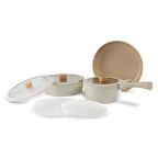 Neoflam Midas 9 Parça Tencere Tava Seti Bej