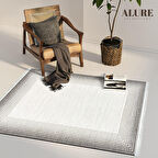 Alure Koleksiyonu Akrilik Dokuma Saçaklı Halı 1757 Bej