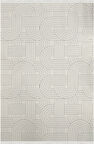 Lavina Koleksiyonu Dekoratif Modern Saçaklı Halı 8610 Krem